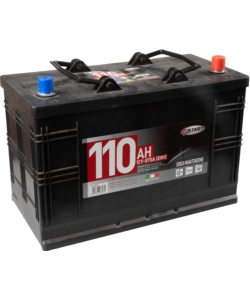 Batteria per autocarro e trattori 110ah 12v 750a polo positivo destro